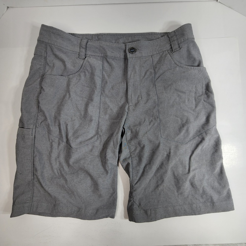 Columbia Sportswear Men's 34 Gray Casual Shorts 12" inseam Walking Golf Fishing